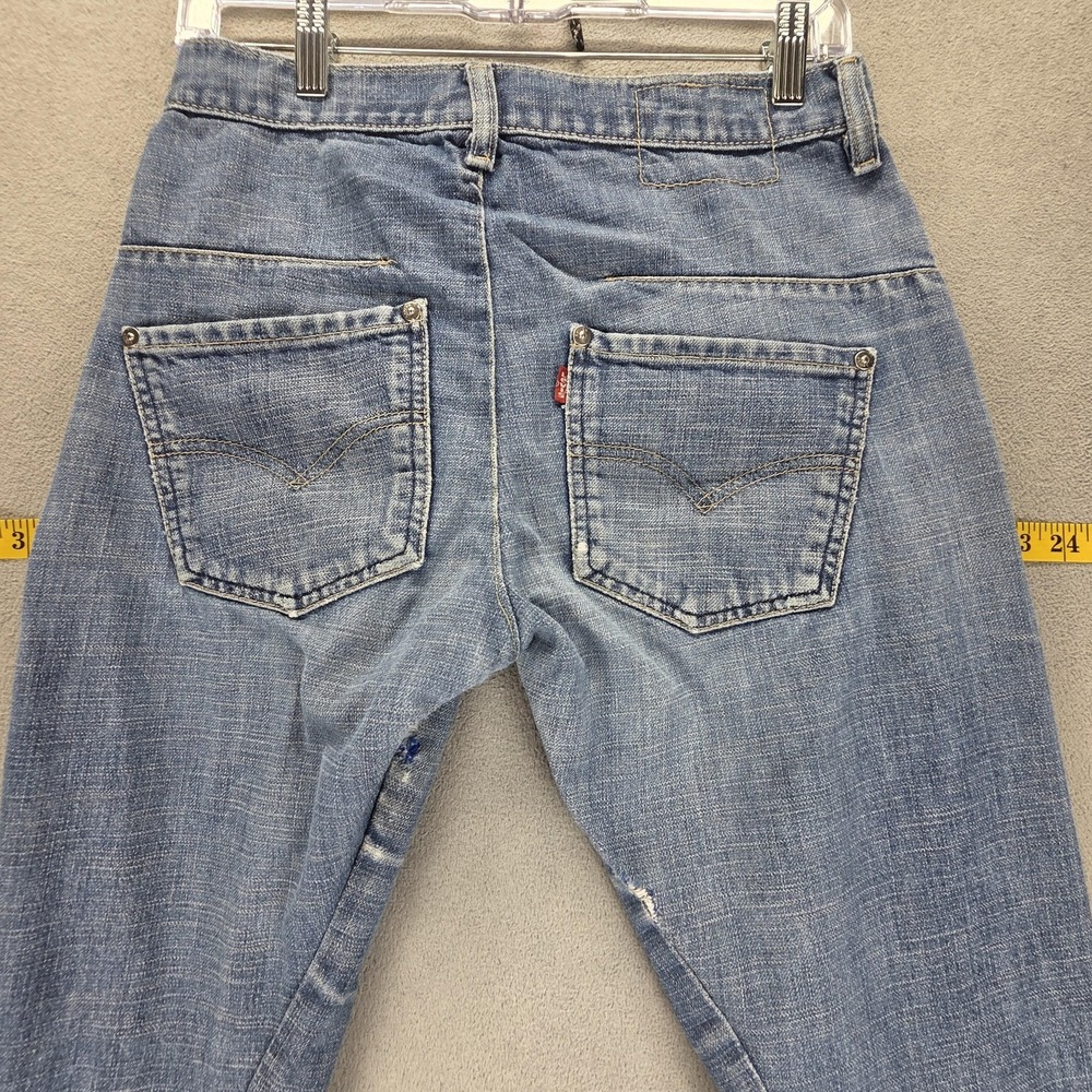Vintage Levis Engineered Jeans Womens 28x32 Blue Twisted Button Fly - Picture 16 of 16